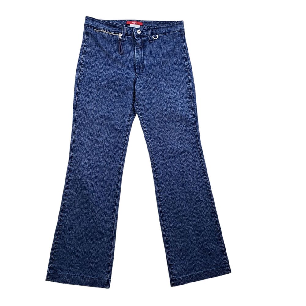 Vintage Vertigo Paris Bootcut Jeans Womens Size 4 Denim France Y2K - Picture 2 of 11